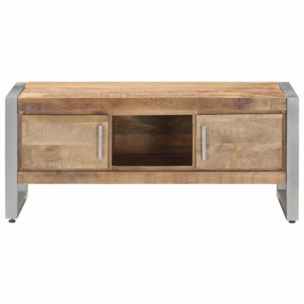 Industrial-Style Coffee Table with Storage 95x50x40 cm