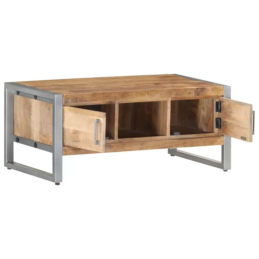 Industrial-Style Coffee Table with Storage 95x50x40 cm