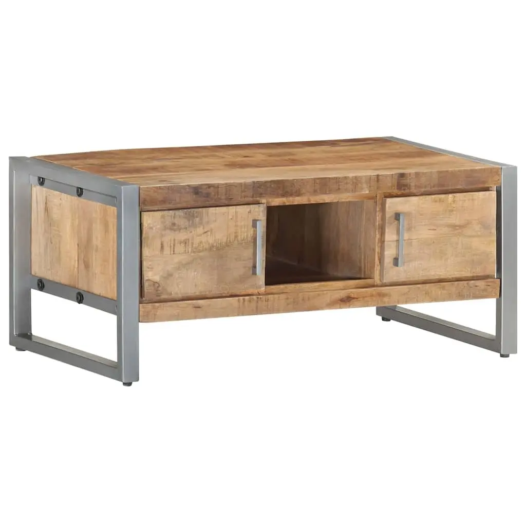 Industrial-Style Coffee Table with Storage 95x50x40 cm