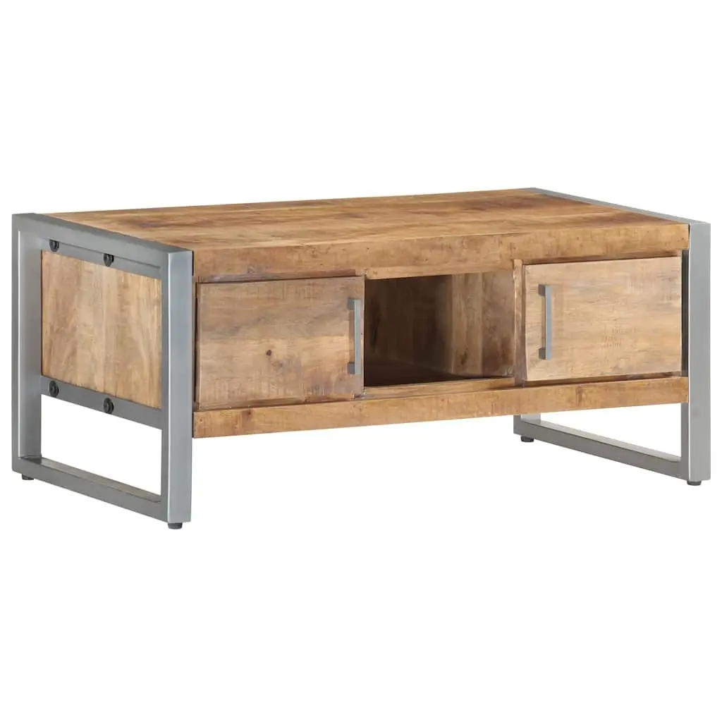 Industrial-Style Coffee Table with Storage 95x50x40 cm