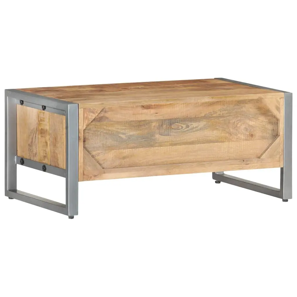 Industrial-Style Coffee Table with Storage 95x50x40 cm