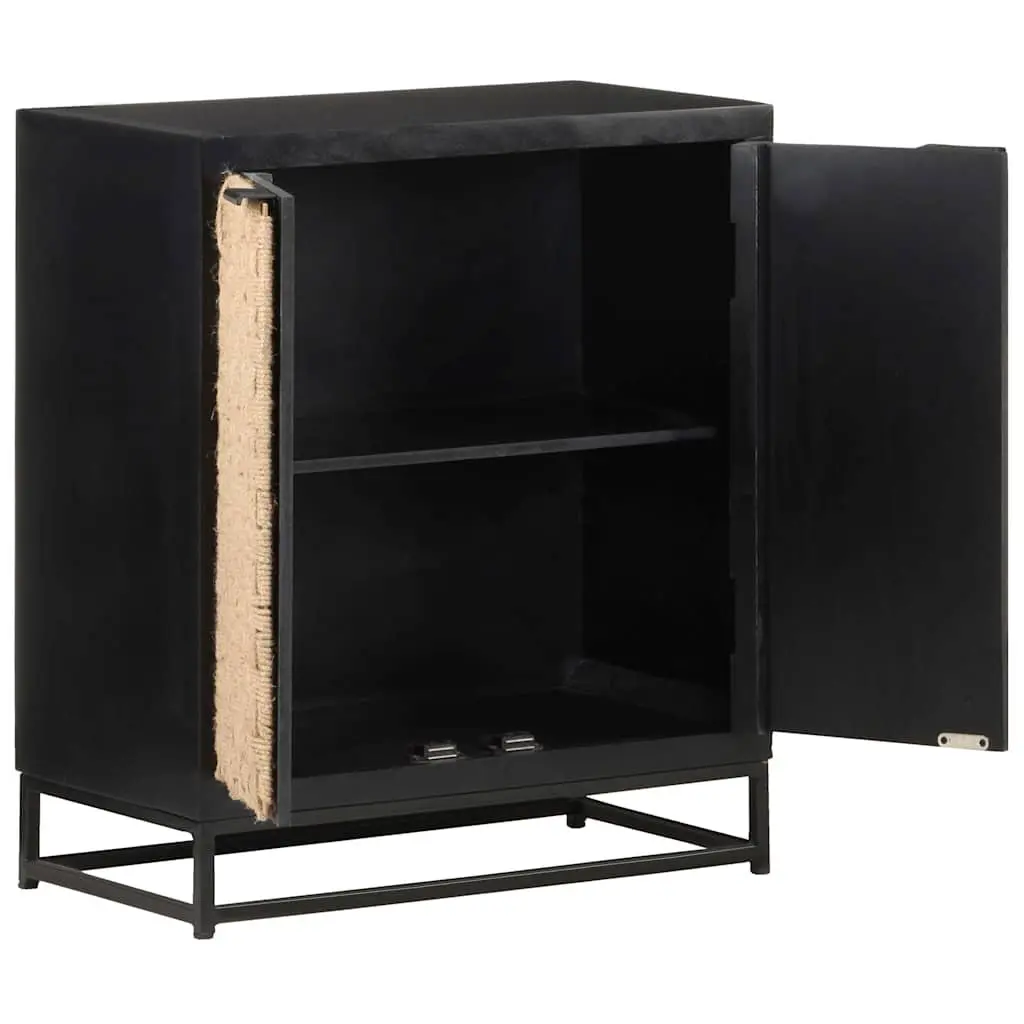 Industrial Solid Mango Wood Sideboard 60x35x70 cm