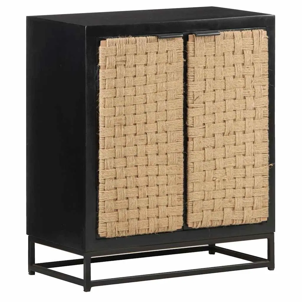 Industrial Solid Mango Wood Sideboard 60x35x70 cm