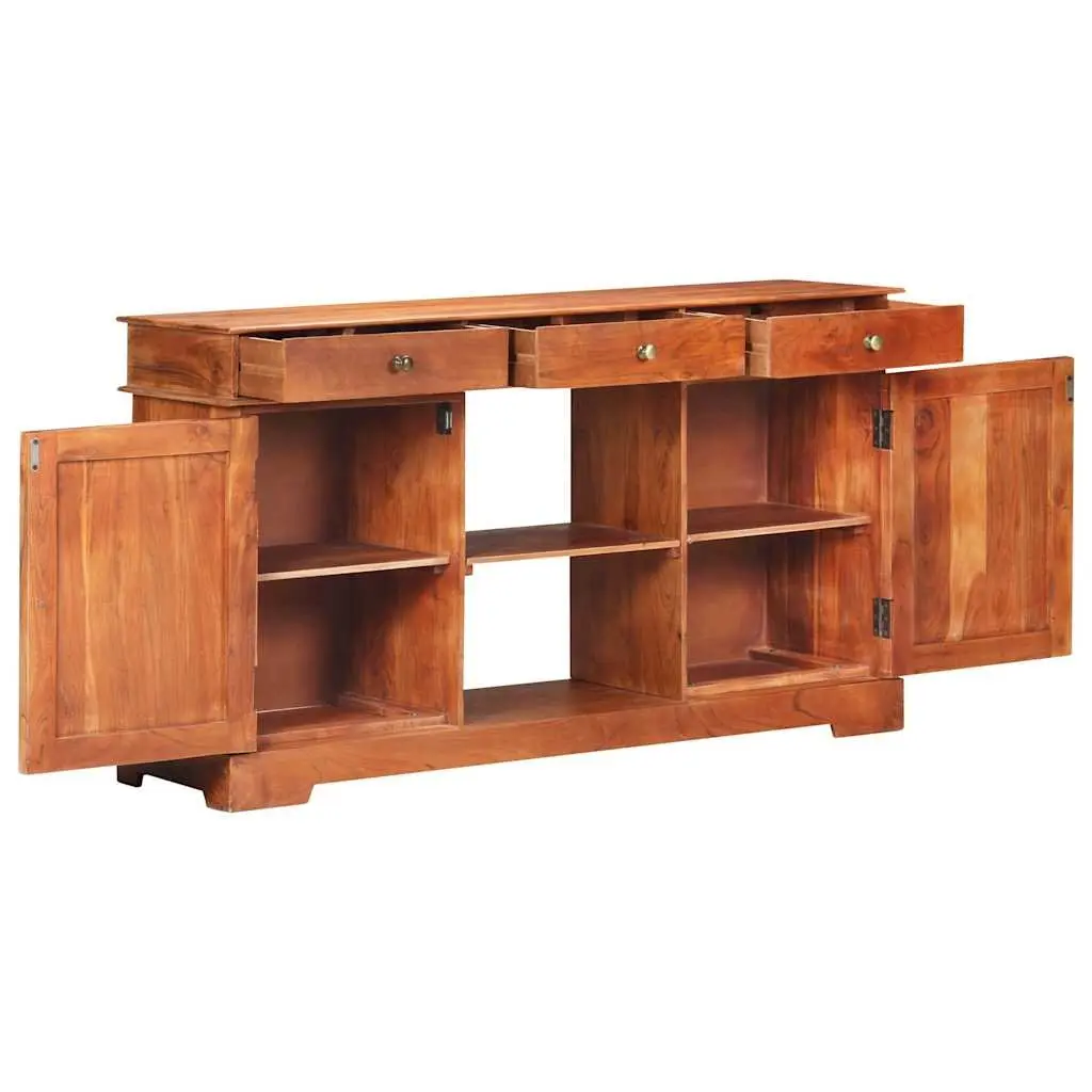 Solid Acacia Wood Sideboard 135x35x75cm
