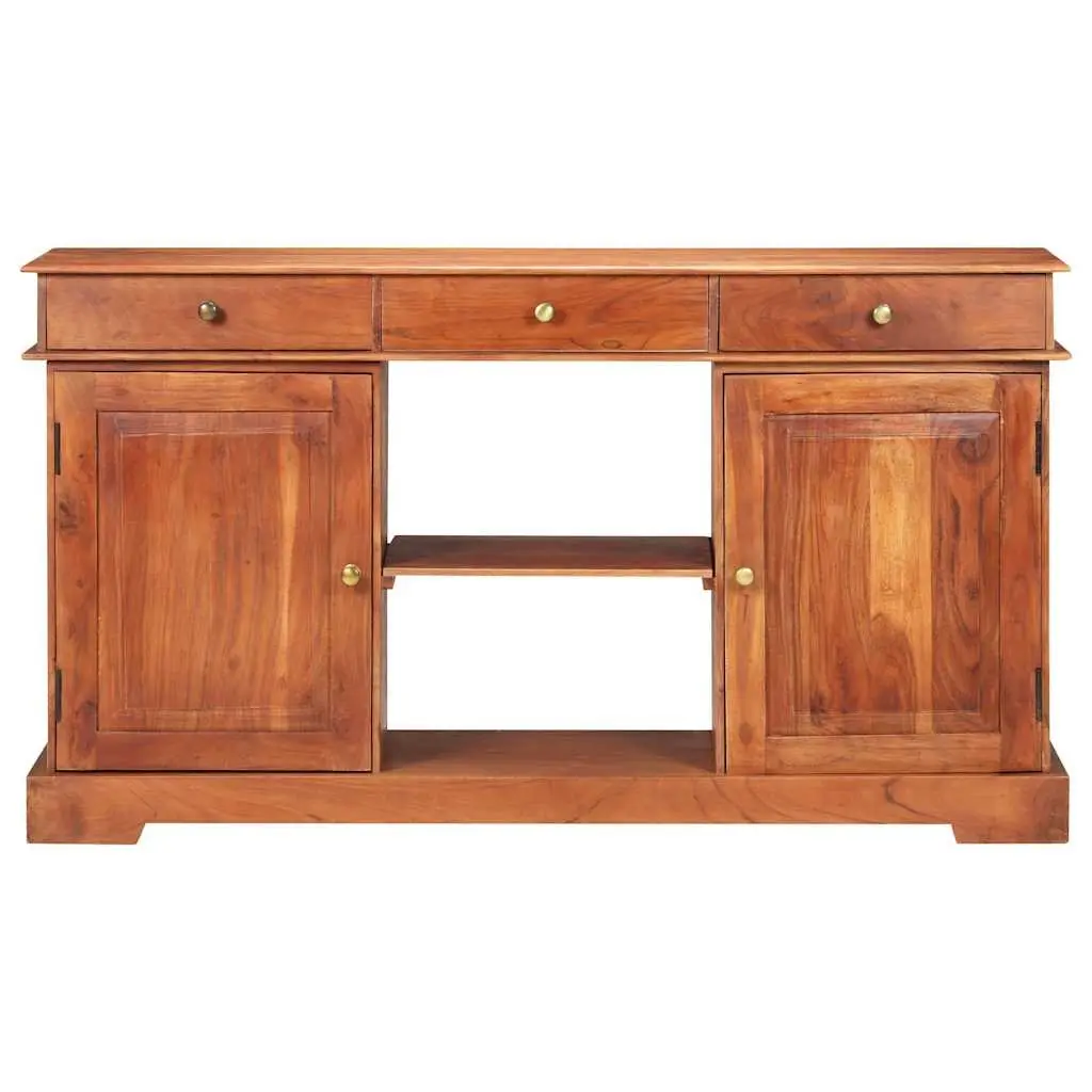 Solid Acacia Wood Sideboard 135x35x75cm