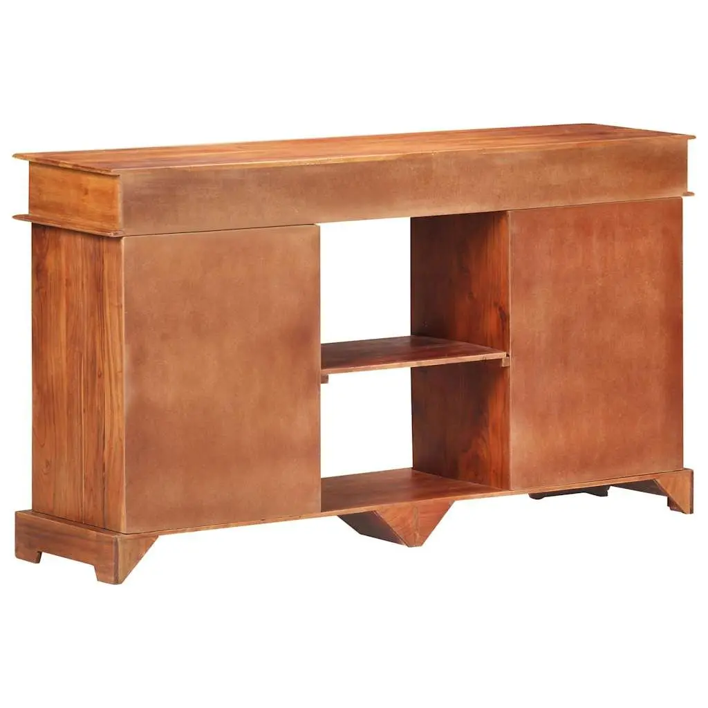 Solid Acacia Wood Sideboard 135x35x75cm