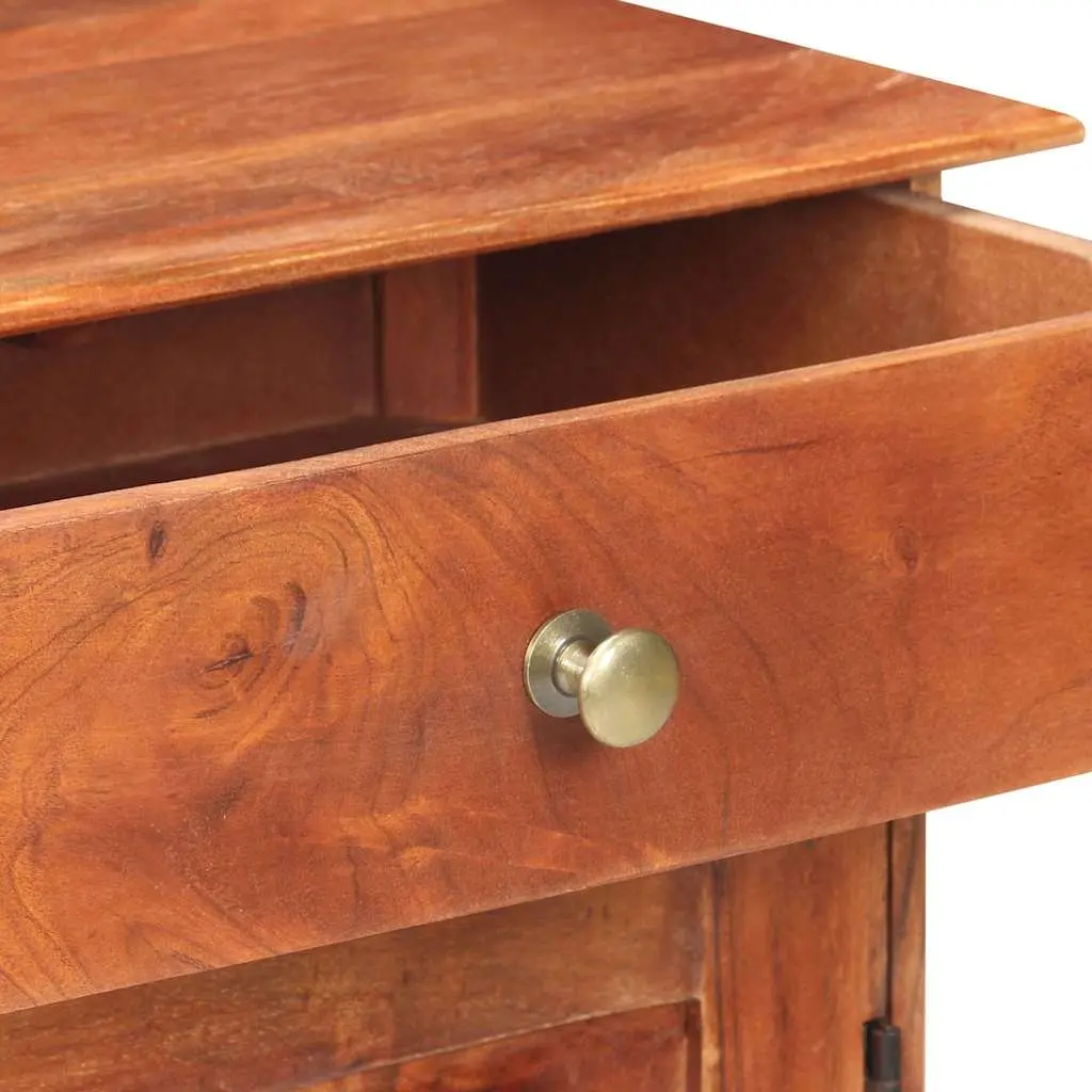 Solid Acacia Wood Sideboard 135x35x75cm