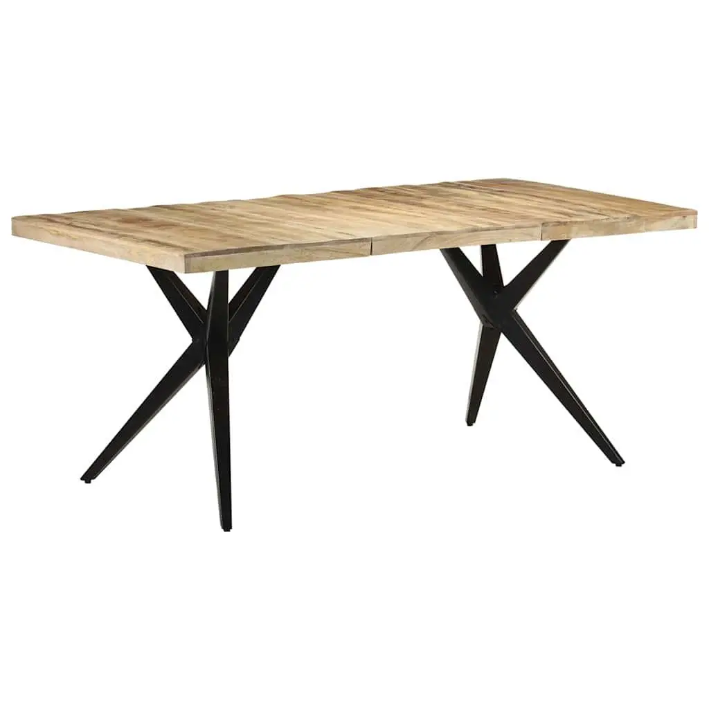 Dining Table Kitchen Mango Wood Brown Wooden Furniture 180x90x76 cm