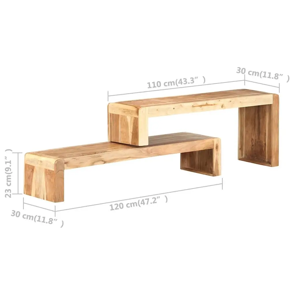 Industrial TV Cabinet with Solid Wood Build