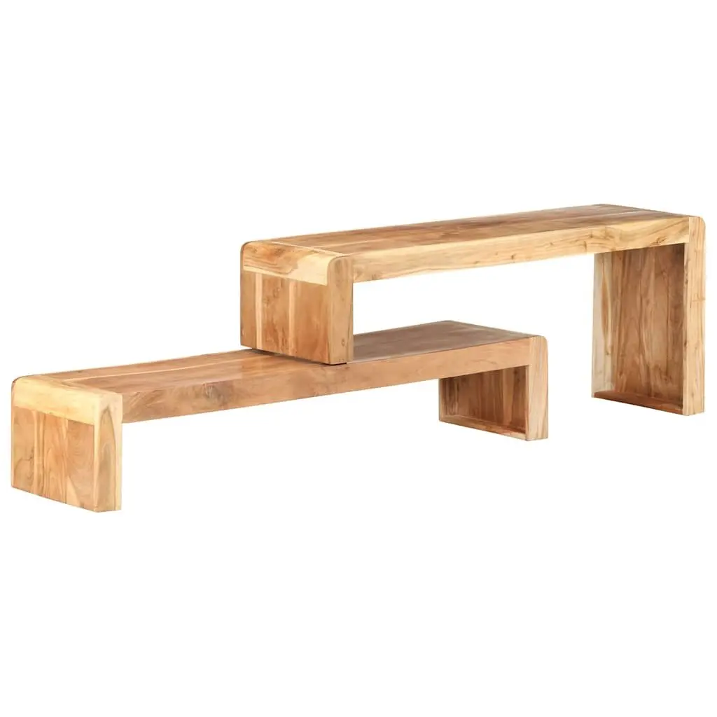 Industrial TV Cabinet with Solid Wood Build