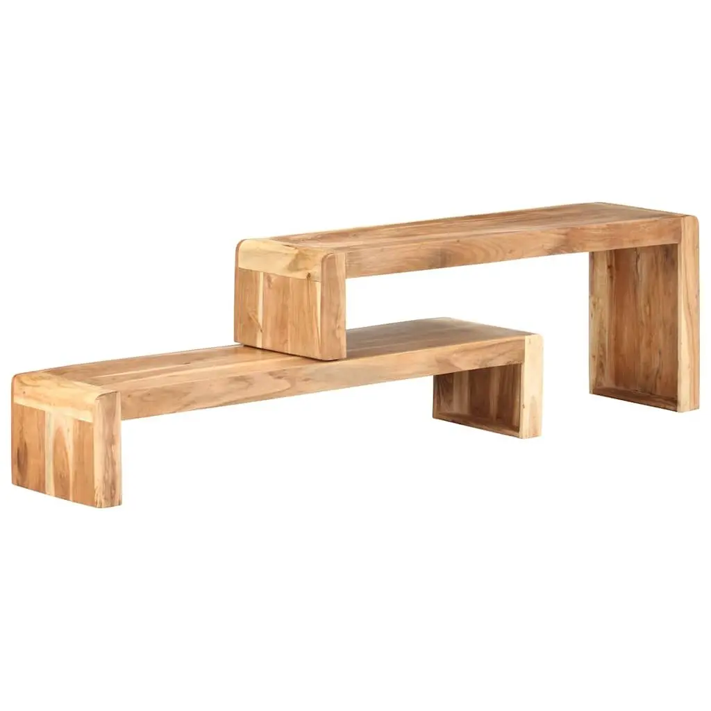 Industrial TV Cabinet with Solid Wood Build