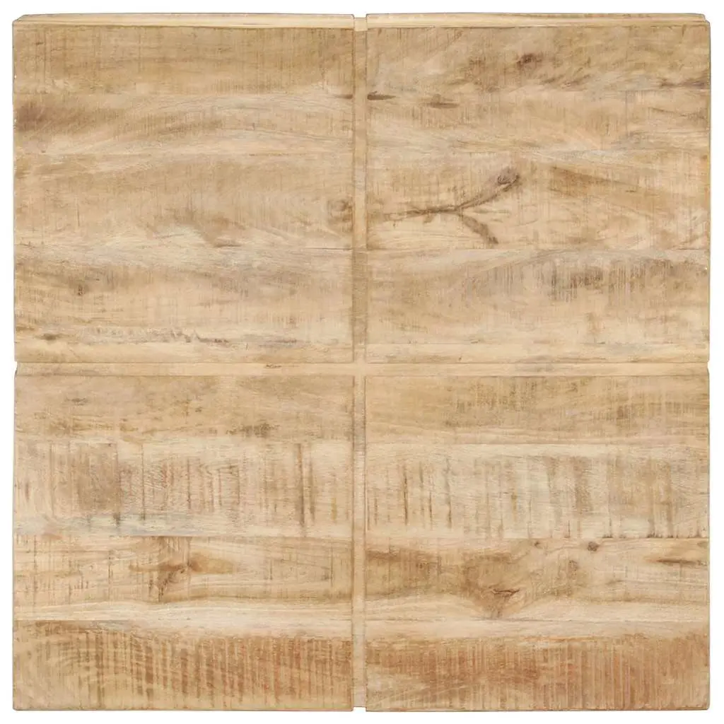 Solid Mango Wood Coffee Table 80x80x28 cm for Living Rooms