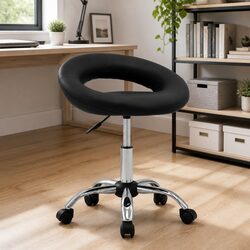 Premium Black Rolling Office Chair with Gas Lift