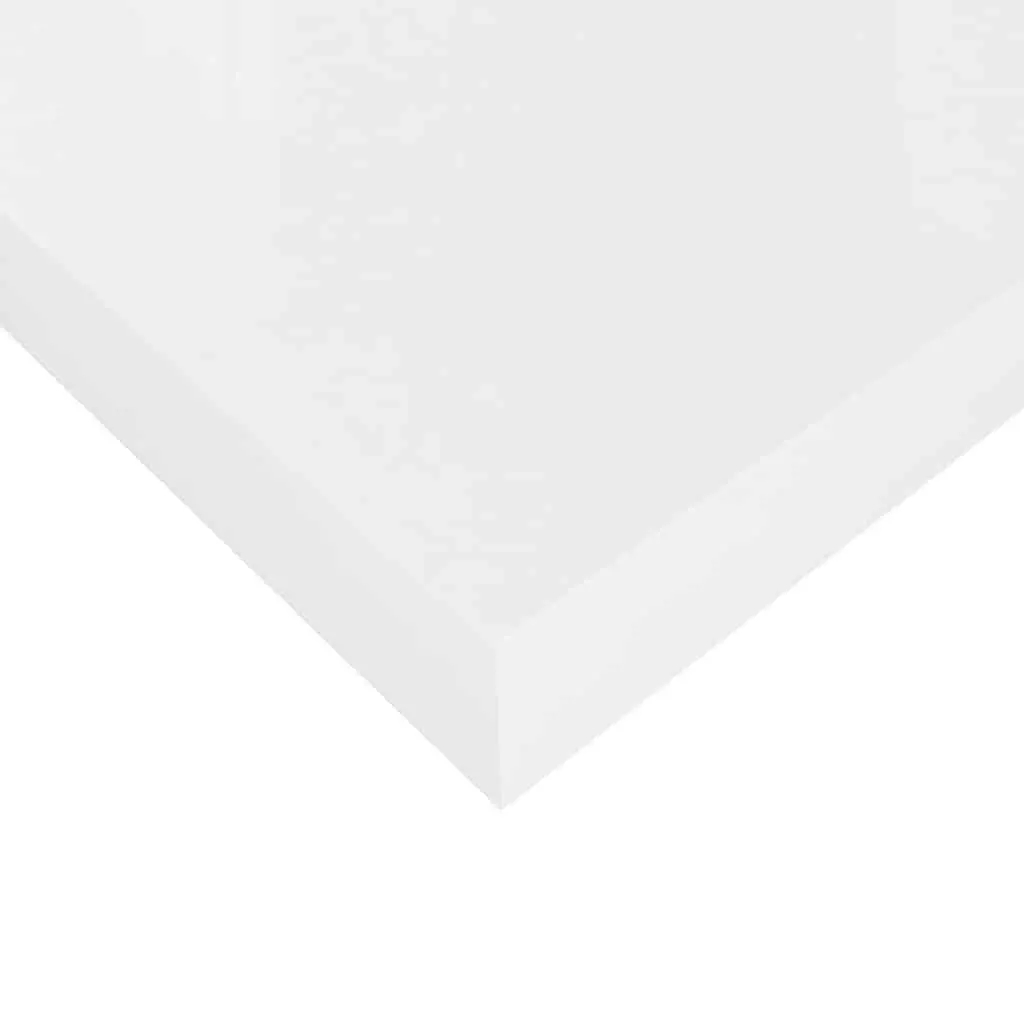 White Floating Wall Shelf with Invisible Mounting