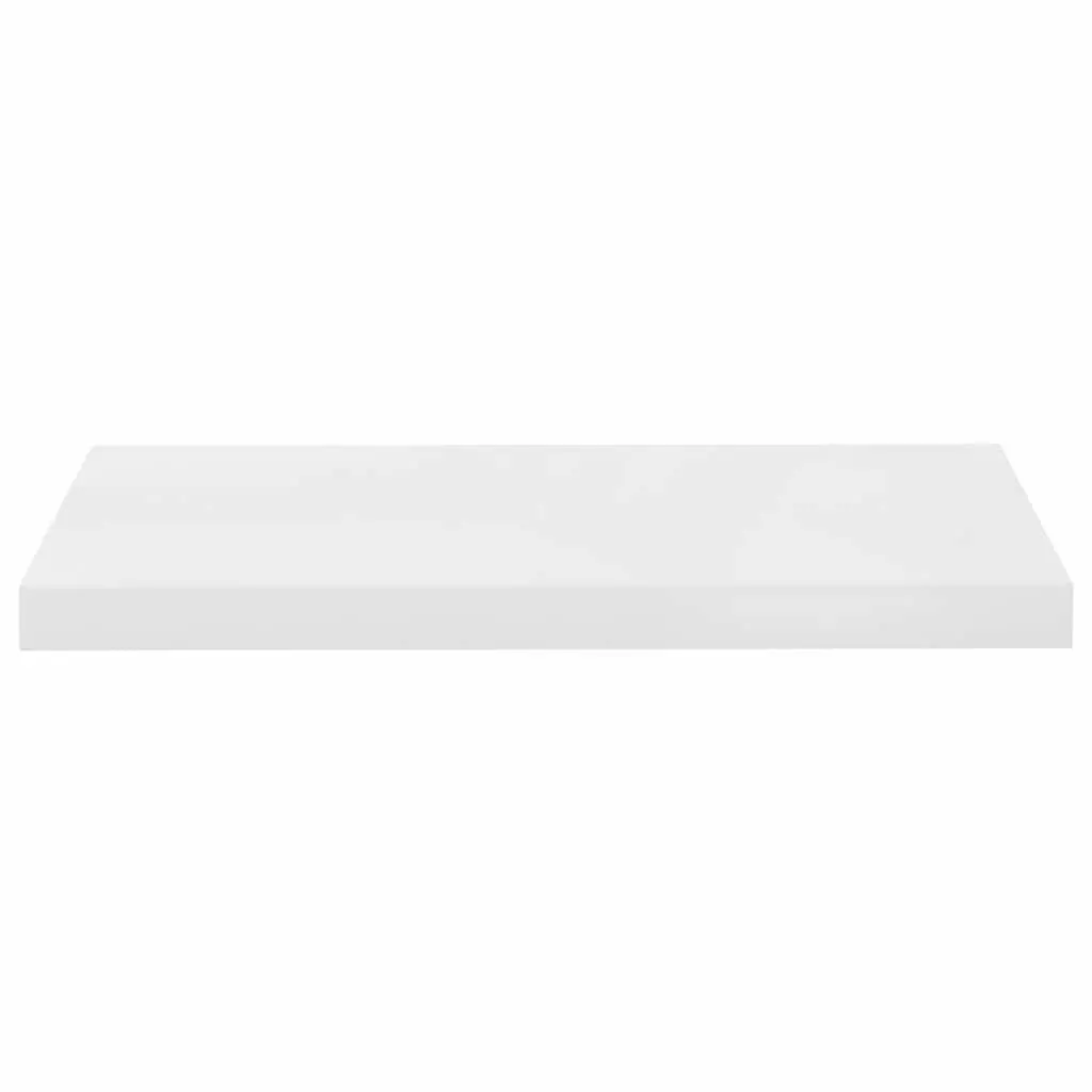 High Gloss White Floating Wall Shelf for Display