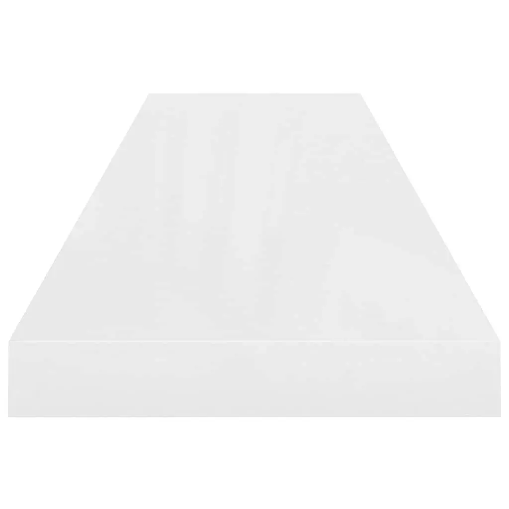 Wall Shelf High Gloss White Floating Display Ledge MDF Home Storage Organiser
