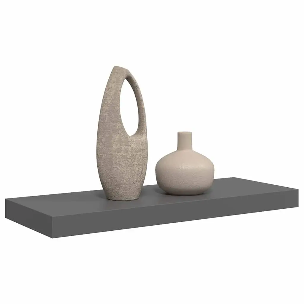 Grey Honeycomb Wall Shelf with Metal Frame for Display