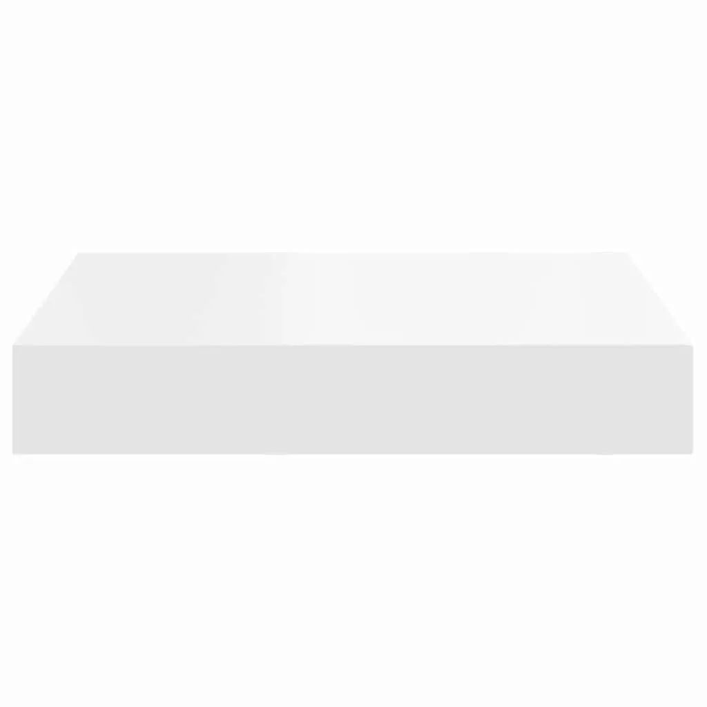 White Wall Shelf with Invisible Mounting System