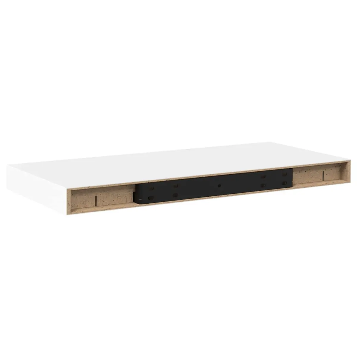 Floating Wall Shelf White Display Ledge Storage Rack Home Decor Organiser