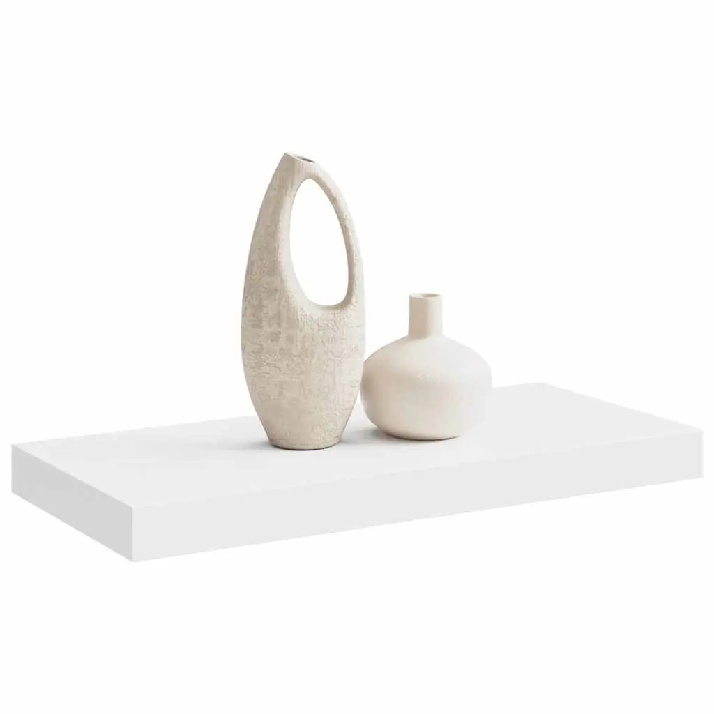 Floating Wall Shelf White Display Ledge Storage Rack Home Decor Organiser