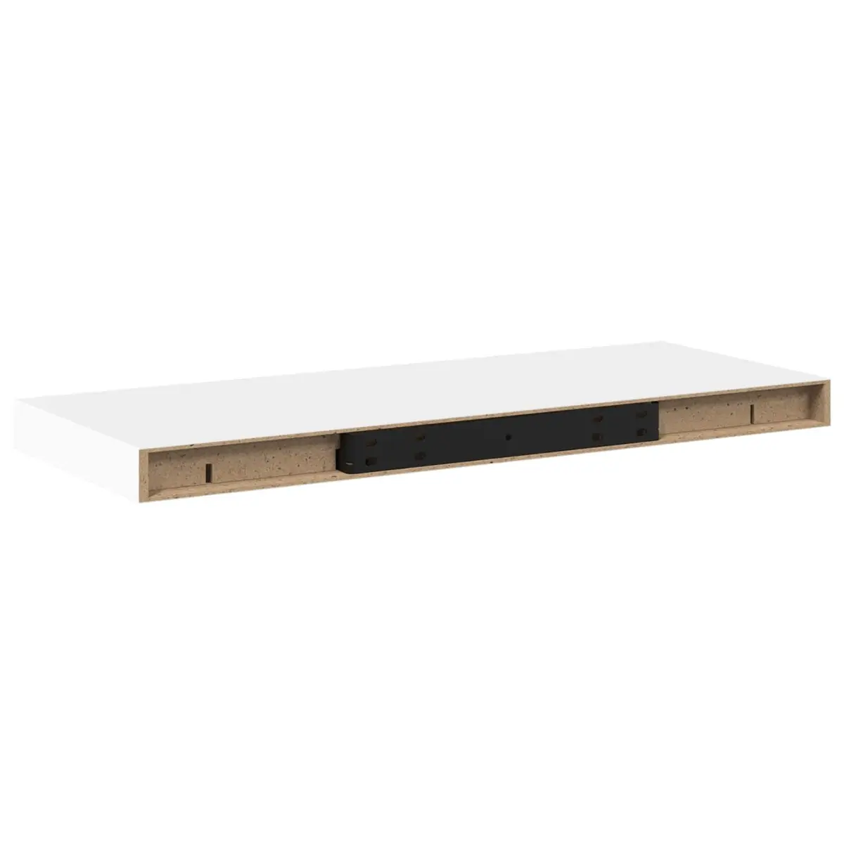 Floating Wall Shelves Honeycomb MDF 60x23.5x3.8 cm White 2 Piece