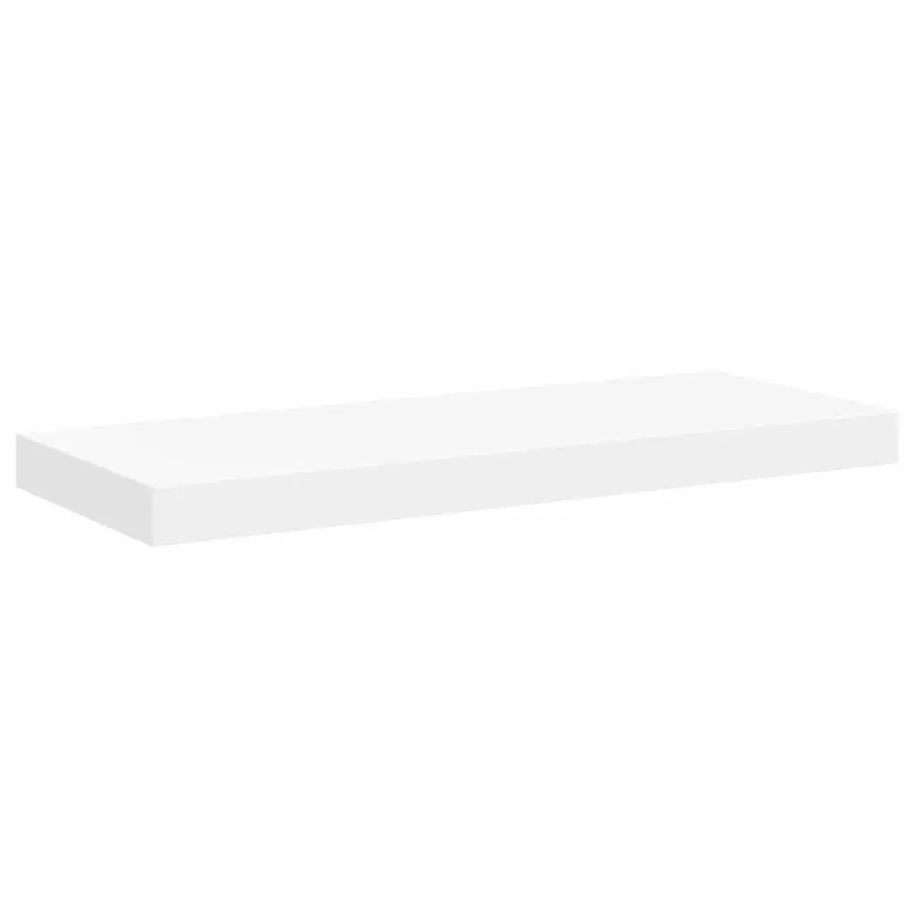Floating Wall Shelves Honeycomb MDF Metal 60 x 23.5 x 3.8 cm White 4 Piece Set