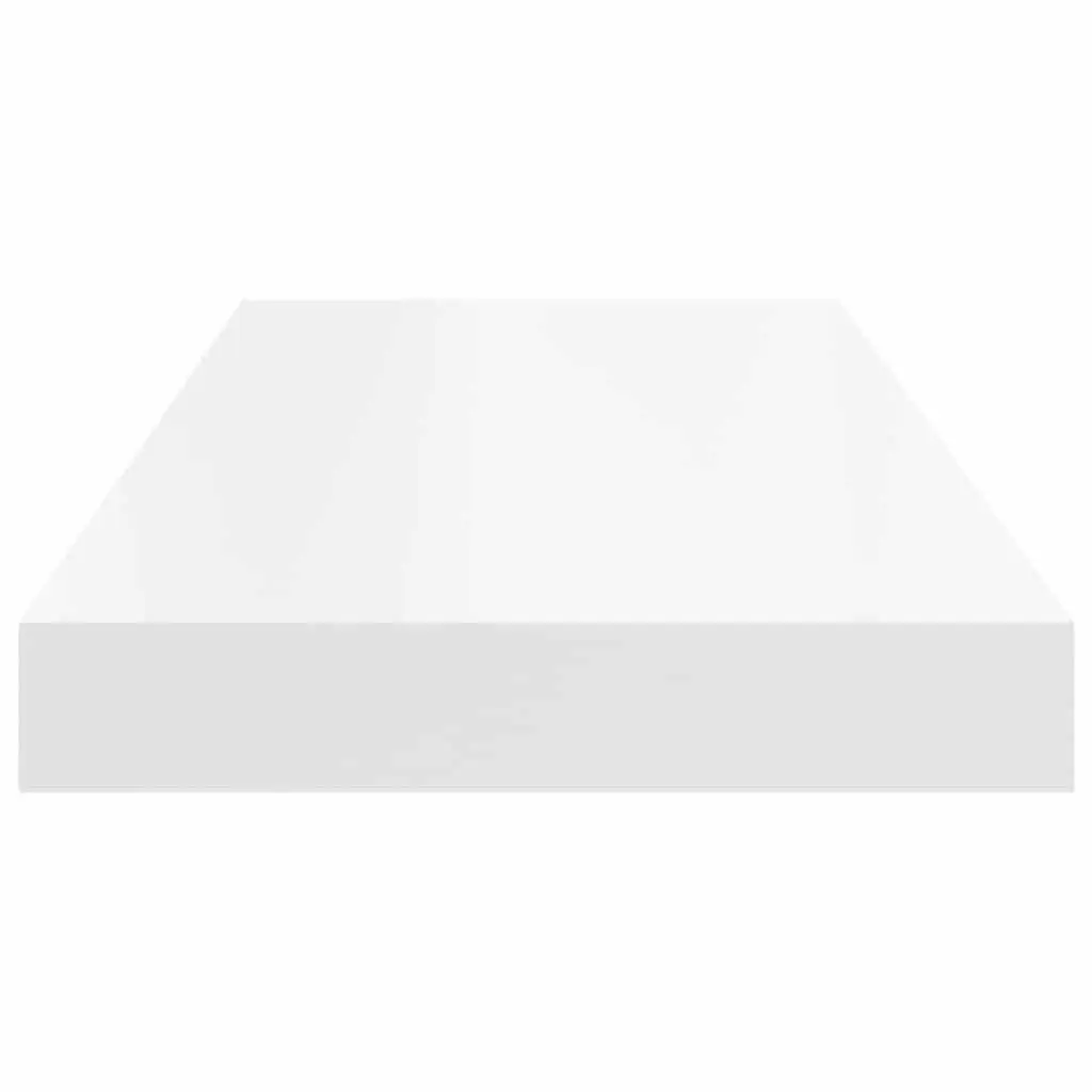 Floating Wall Shelves Honeycomb MDF Metal 60 x 23.5 x 3.8 cm White 4 Piece Set