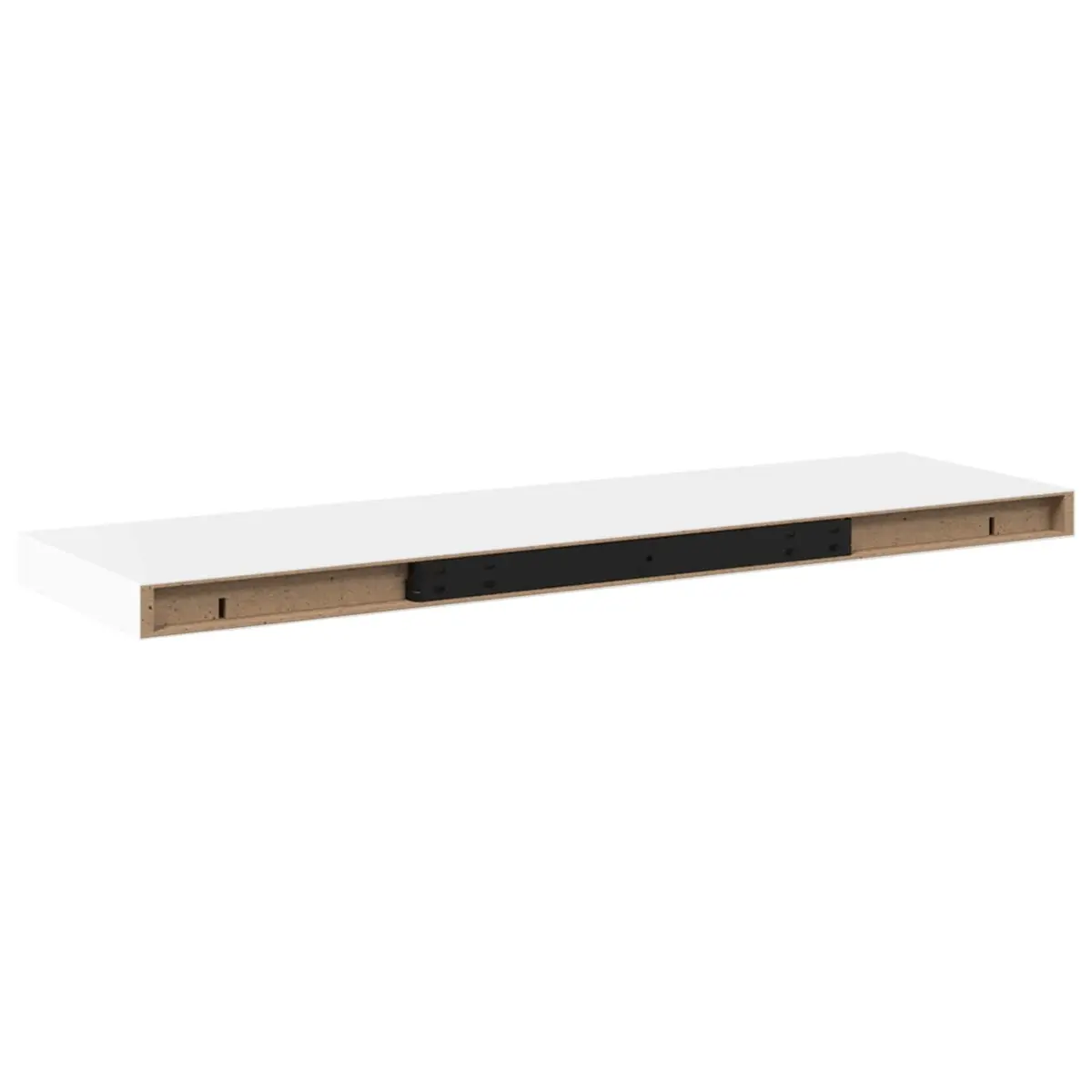 Floating Wall Shelves Set of 2 in White