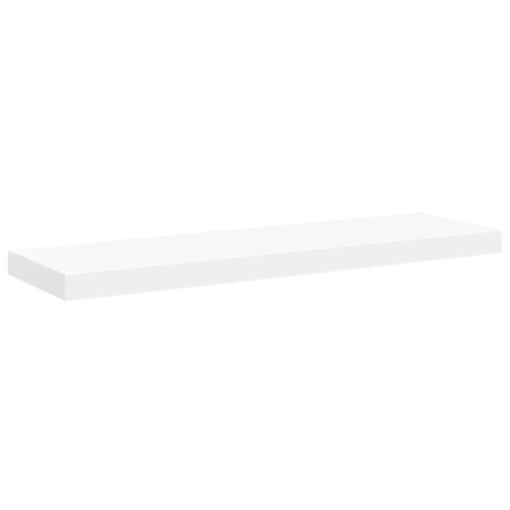 Floating Wall Shelves Honeycomb MDF 80 x 23.5 x 3.8 cm White Set 4 Pieces