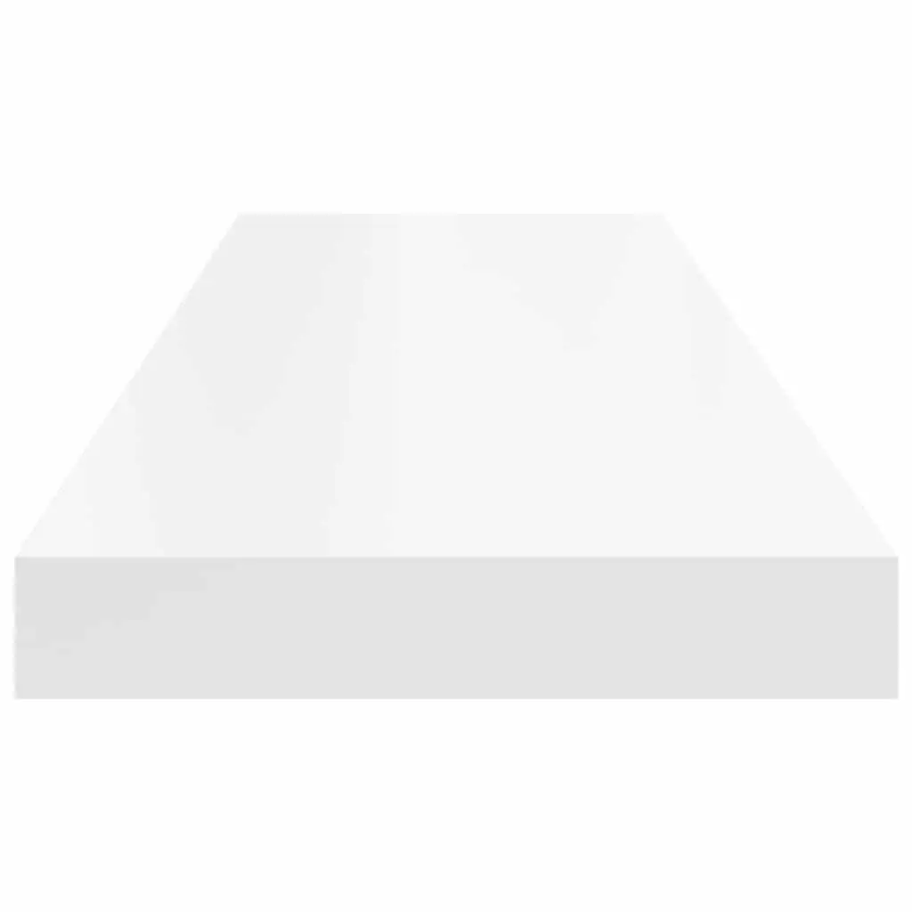 Floating Wall Shelves Honeycomb MDF 80 x 23.5 x 3.8 cm White Set 4 Pieces