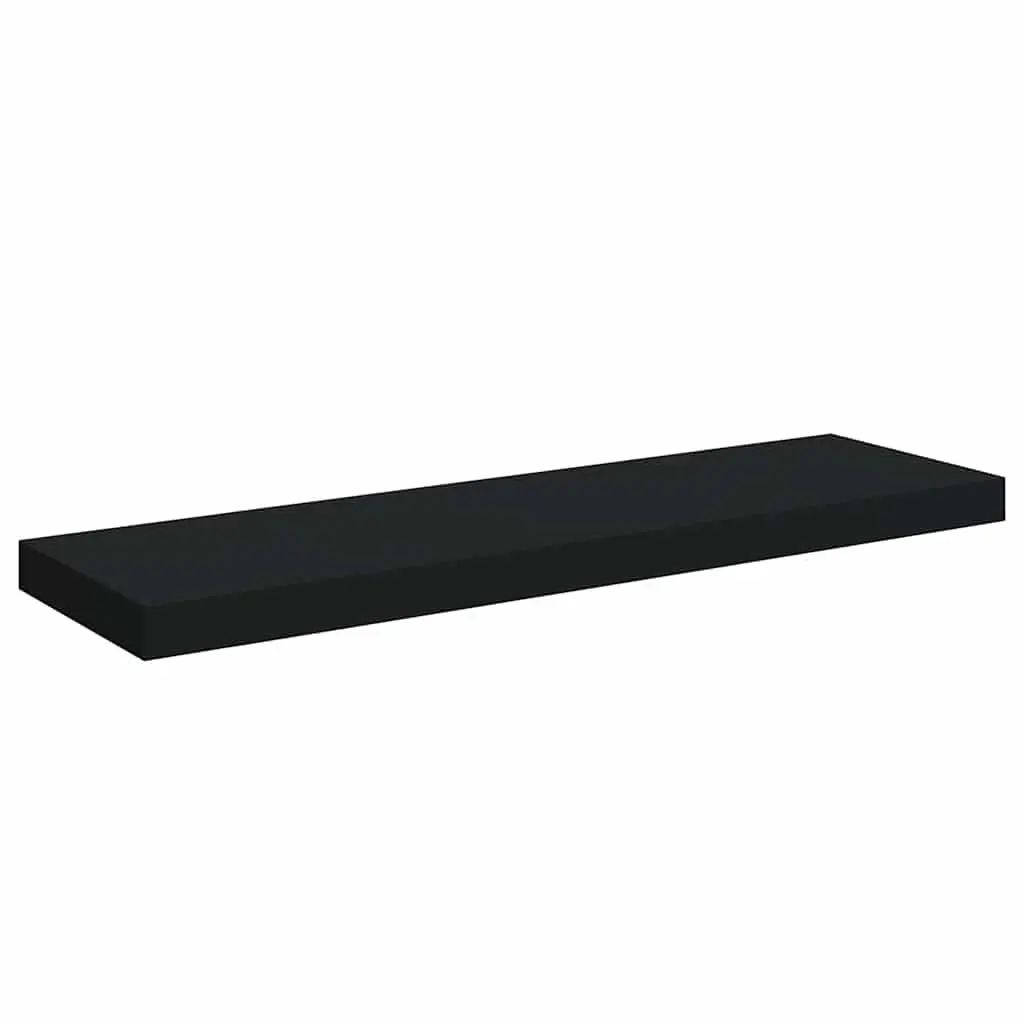 Wall Shelves Honeycomb MDF 80x23.5x3.8 cm Black 2 Piece Display Ledge Home Decor