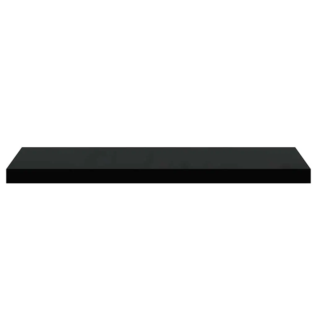 Wall Shelves Honeycomb MDF 80x23.5x3.8 cm Black 2 Piece Display Ledge Home Decor