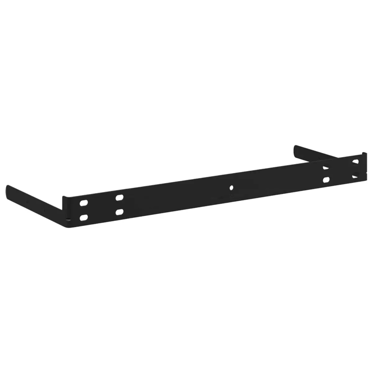 Black Floating Wall Shelf for Displaying Items