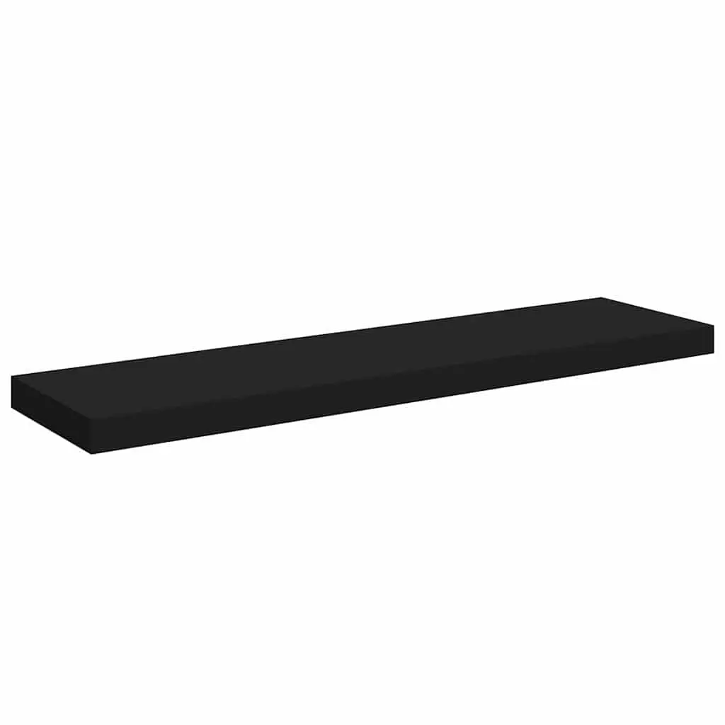 Floating Wall Shelves 2 pc Black 90x23.5x3.8 cm Display Storage Home Decor