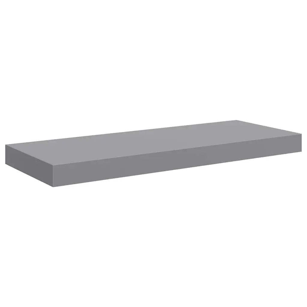 Floating Wall Shelf Grey Display Storage Ledge Home Decor Organizer