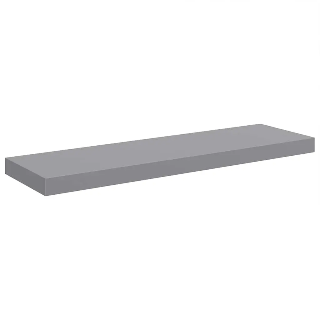 Floating Wall Shelf Grey Display Ledge Storage Rack Home Decor Organiser