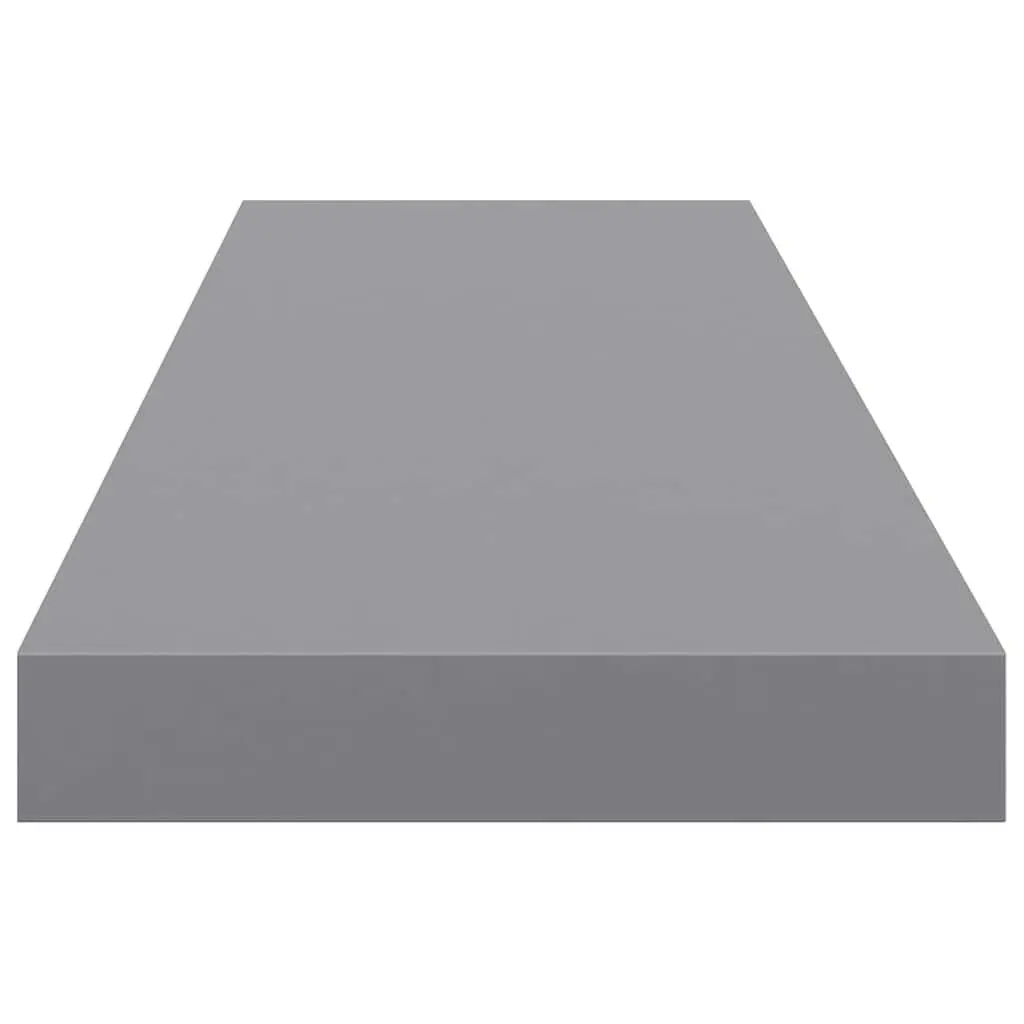 Floating Wall Shelf with Durable Grey Finish