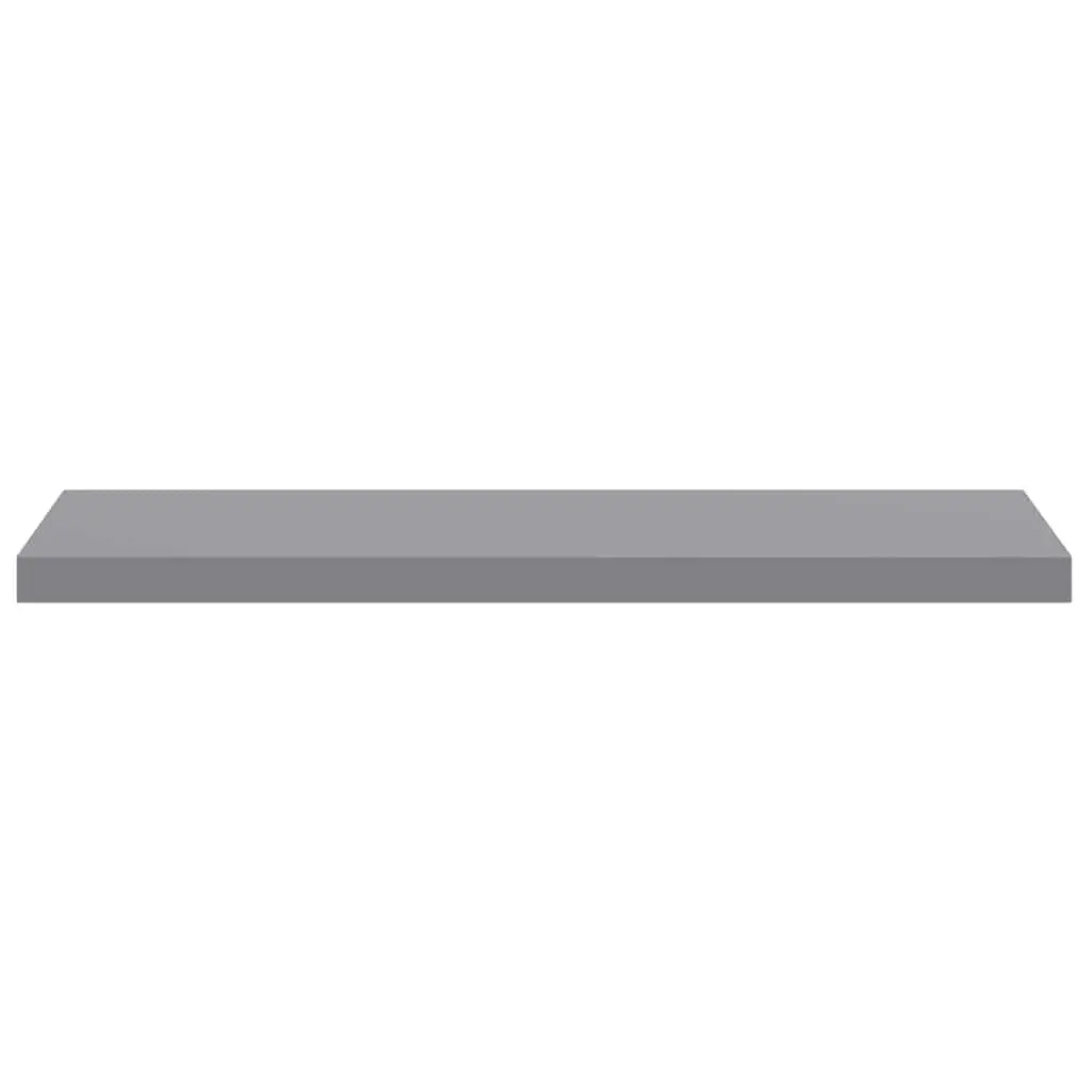 Floating Wall Shelves 2 pcs Grey Display Ledge Storage Home Decor Organizer