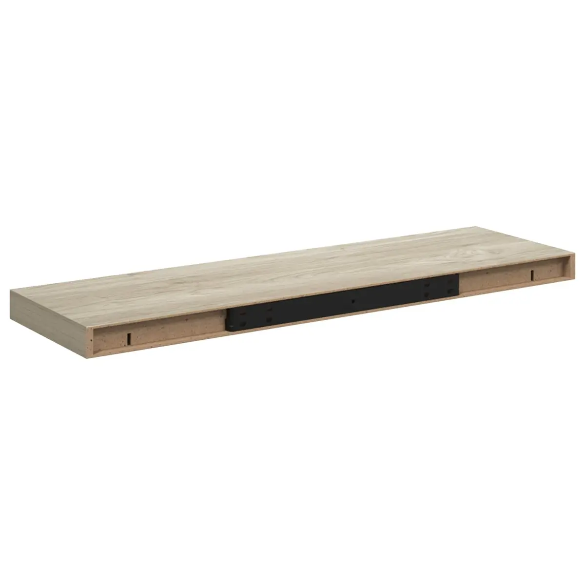 Floating Wall Shelf Honeycomb MDF 80 x 23.5 x 3.8 cm Brown