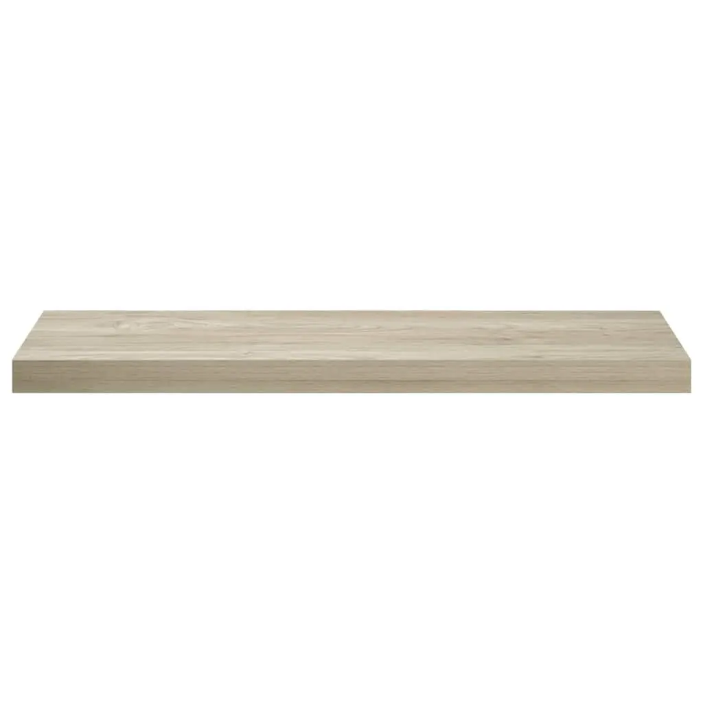 Wall Shelves Honeycomb MDF Metal Frame 80 x 23.5 x 3.8 cm Brown 2 Piece