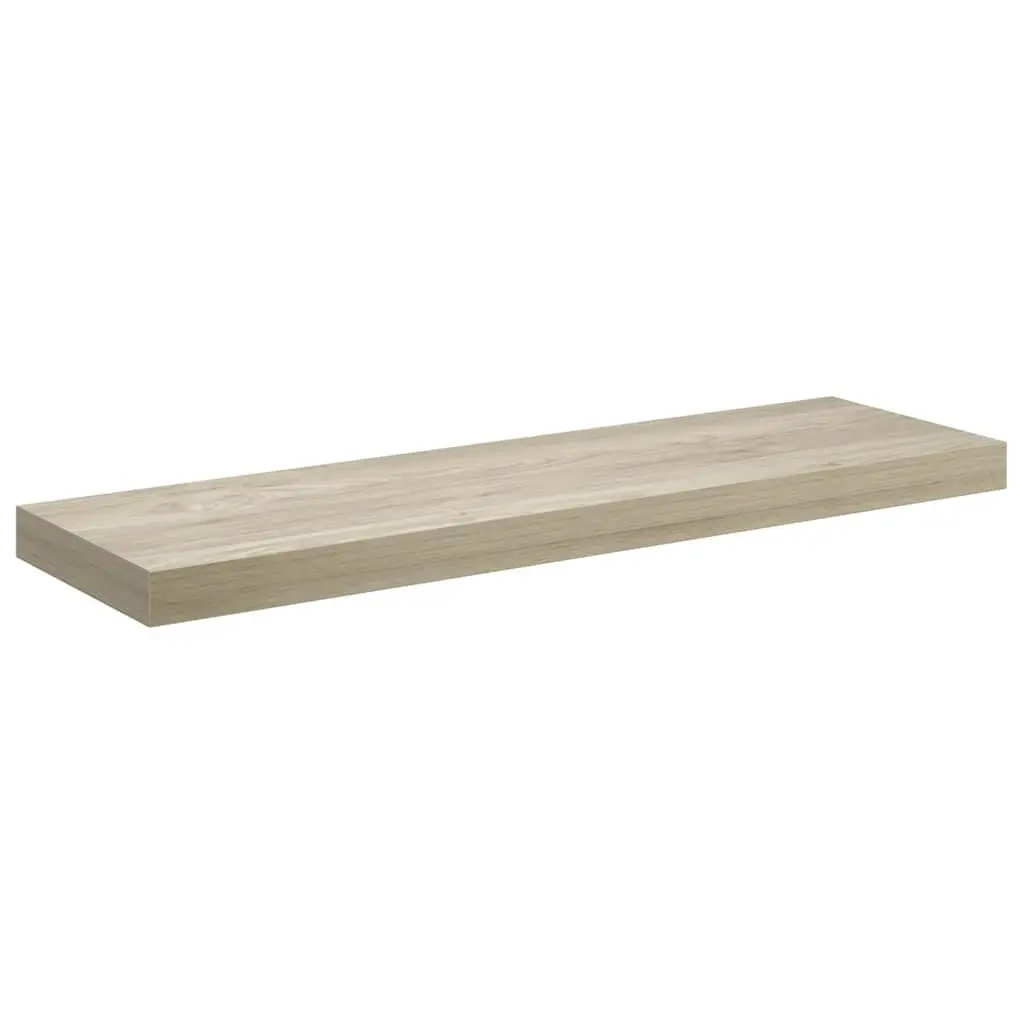 Wall Shelves Honeycomb MDF Metal Frame 80 x 23.5 x 3.8 cm Brown 4 Piece Set