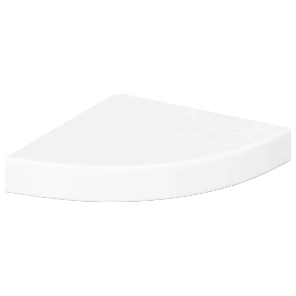 High Gloss Floating Corner Wall Shelf for Display