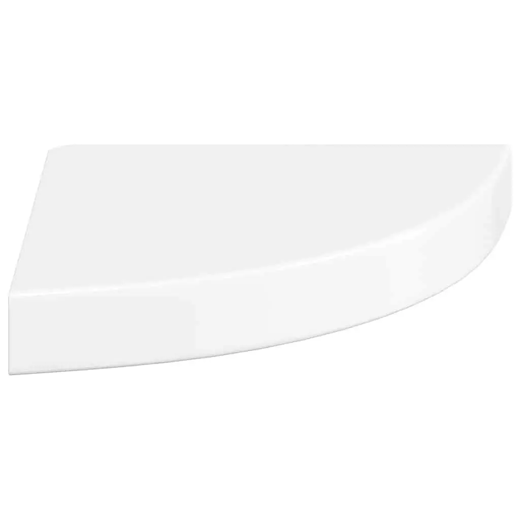 High Gloss Floating Corner Wall Shelf for Display