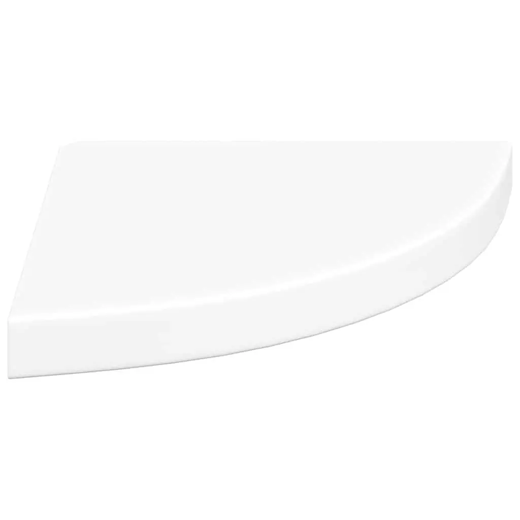 Floating Corner Shelves Honeycomb MDF 35x35x3.8 cm White 4 Piece