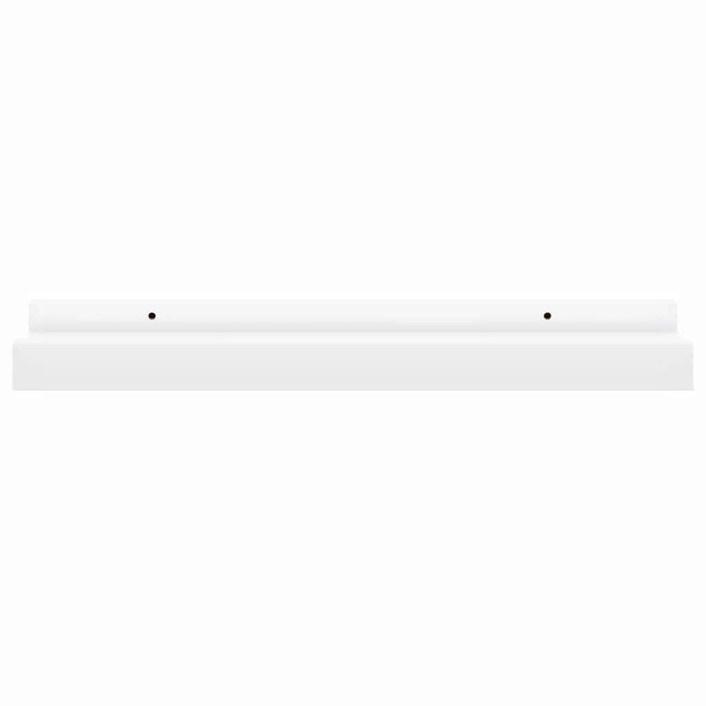 Picture Frame Ledge Shelves Lacquered MDF 40x9x3 cm White 2 Piece