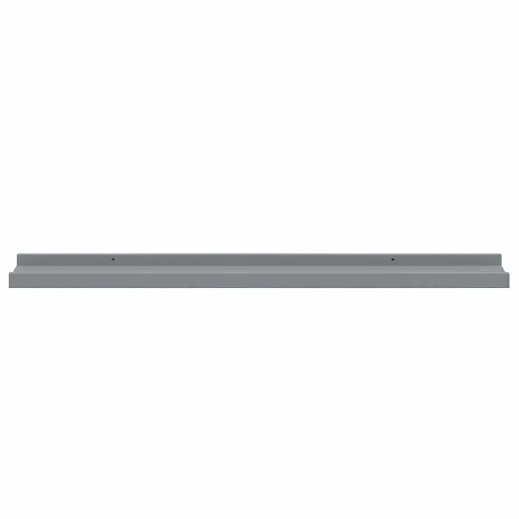 Grey Floating Shelf Set for Pictures and Decor