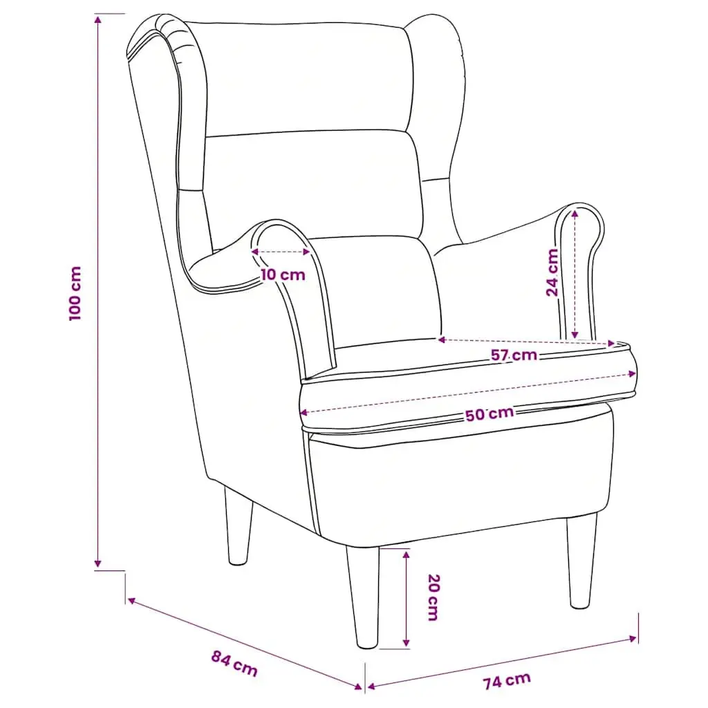 Black Velvet Upholstered Lounge Chair with Padded Support