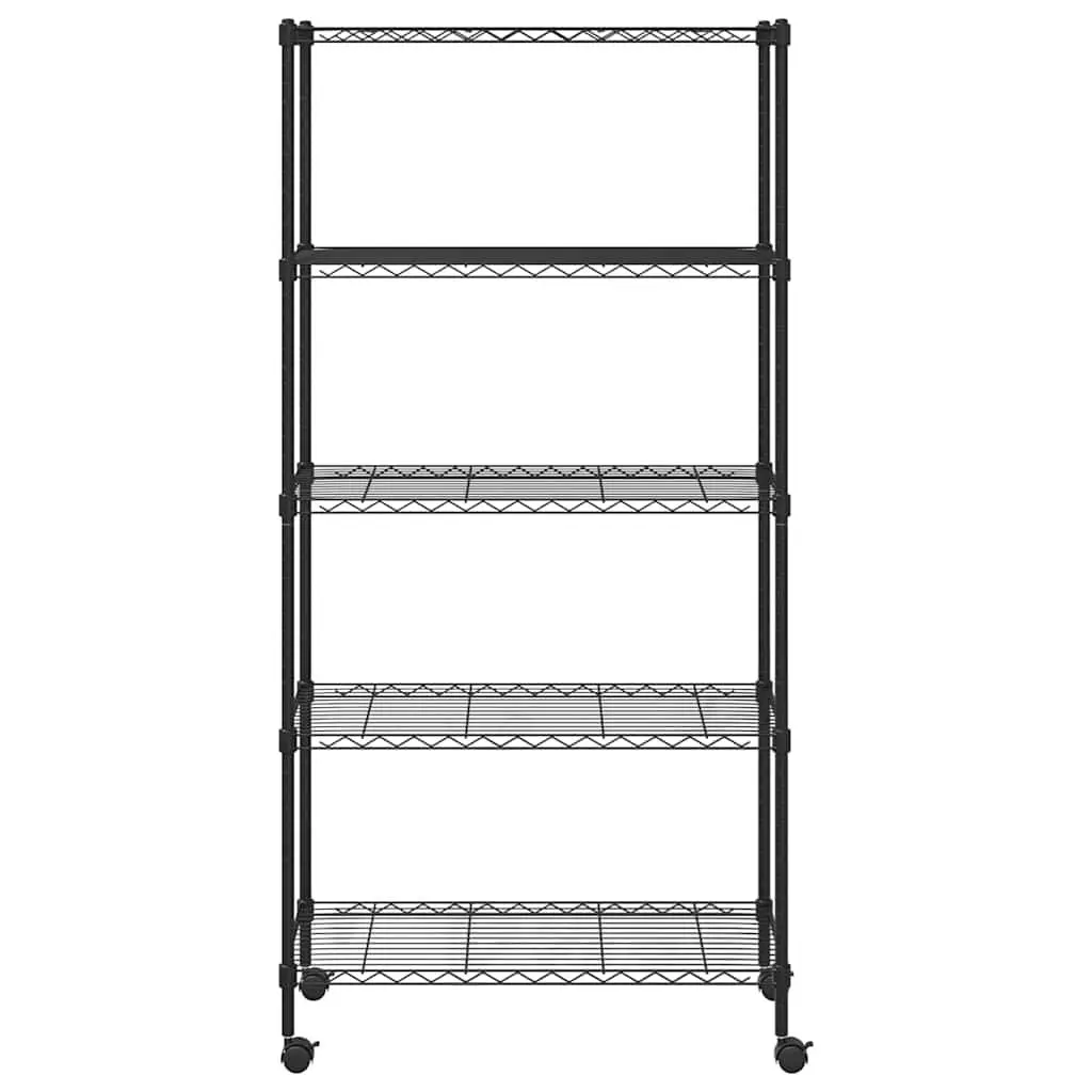 5-Tier Storage Shelf with Wheels for Organised Space
