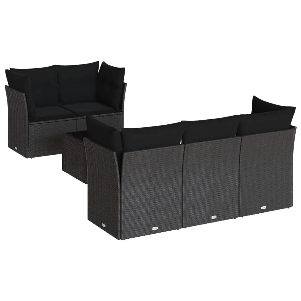6 Piece Garden Sofa Set with Storage