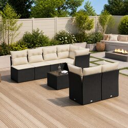 Durable 8 Piece Garden Sofa Set for Outdoor Spaces